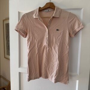 Lacoste Women's Pink Polo Shirt